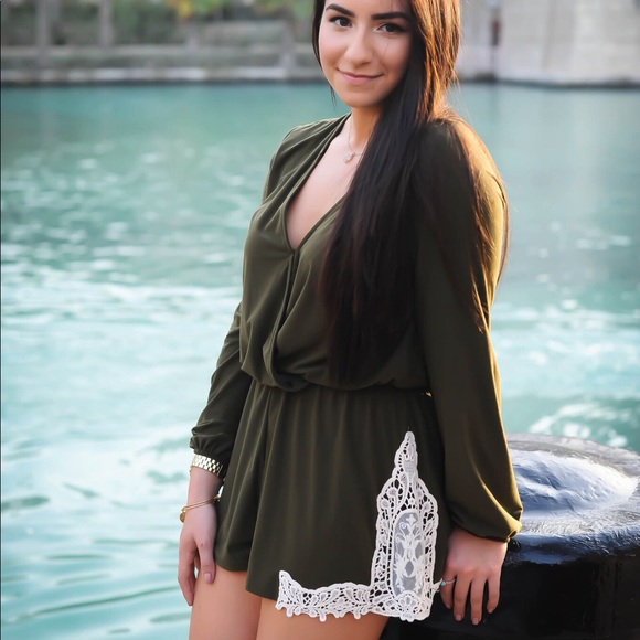 Altar'd State Other - Army green romper size L